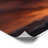 Gulf Coast Storm Poster - Lighthouse Hurricane Art (Ecke)