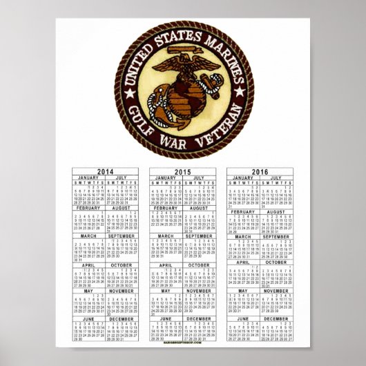 GULF KRIEG VET POSTER (Vorne)