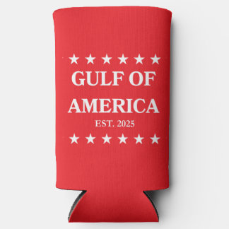 Gulf of America Slim Coozie! Seltzer Can Cooler Selters Dosenkühler