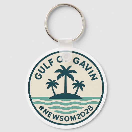 Gulf of Gavin 2028 Newsom Keychain Schlüsselanhänger (Vorderseite)