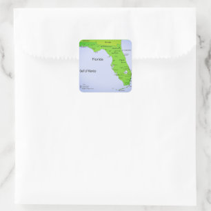 GULF OF MEXICO QUADRATISCHER AUFKLEBER