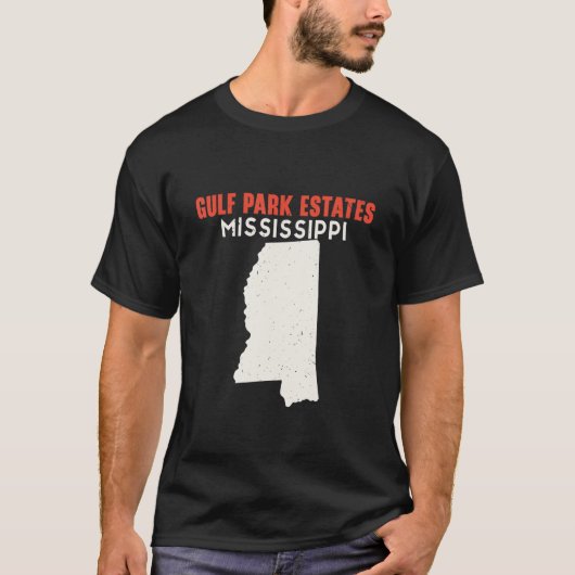 Gulf Park Anwesens Mississippi USA Staat America T T-Shirt (Vorderseite)
