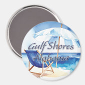 Gulf Shores, Alabama Magnet (Vorderseite/Rückseite)