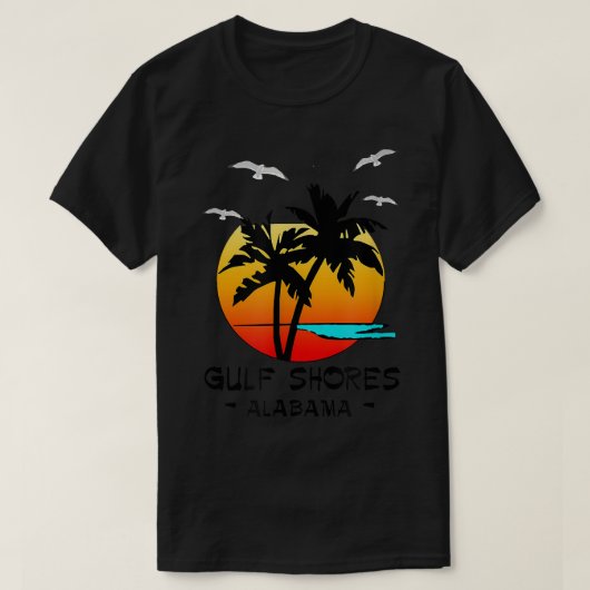 GULF SHORES ALABAMA TROPICAL DESTINENSTRAND  T-Shirt (Design vorne)