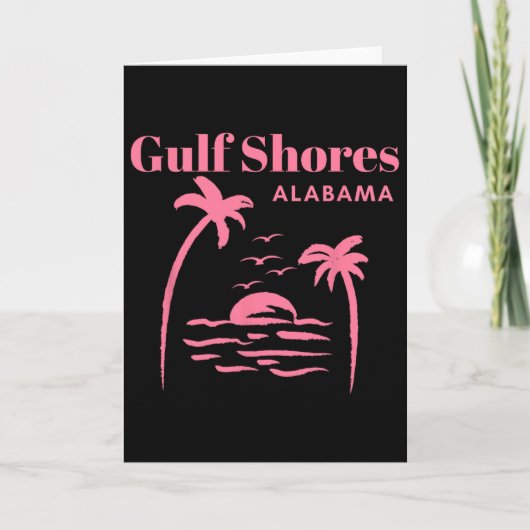 Gulf Shores Alama Urlaub Mädchen Karte (Vorderseite)