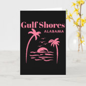 Gulf Shores Alama Urlaub Mädchen Karte (Gelbe Blume)