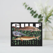 Gulf Sturgeon-Collage-Postcard Postkarte (Stehend Vorderseite)
