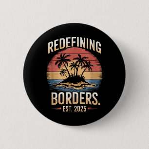 Gulf USA America Humour Trump Patriotic 2025 Button