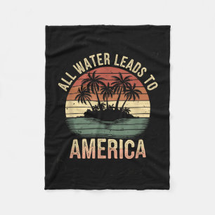 Gulf USA America Humour Trump Patriotic 2025 Fleecedecke