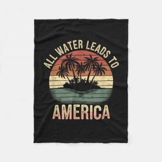 Gulf USA America Humour Trump Patriotic 2025 Fleecedecke