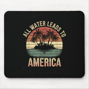 Gulf USA America Humour Trump Patriotic 2025 Mousepad