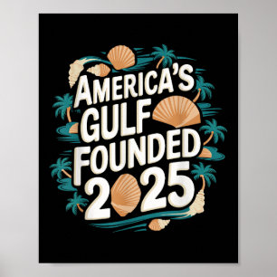 Gulf USA America Humour Trump Patriotic 2025 Pri Poster