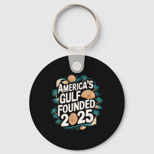 Gulf USA America Humour Trump Patriotic 2025 Pri Schlüsselanhänger