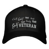 Gulf Veteran - bestickter Hut (Vorderseite)