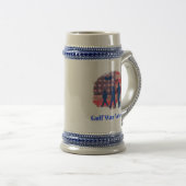 "Gulf War Veteran" Keramik Beer Stein Bierglas (VorderseiteRechts)