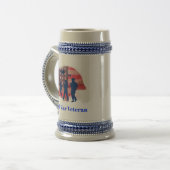 "Gulf War Veteran" Keramik Beer Stein Bierglas (Vorderseite Links)