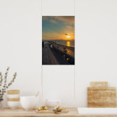 Gulfküste Sunrise Causeway Bridge Highway Poster (Küche)