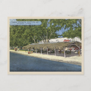 Gulfport, Florida Historische Cabana an der Boca C Postkarte