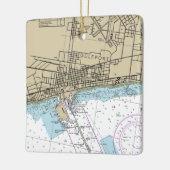 Gulfport Mississippi Chart Keramikornament (Links)