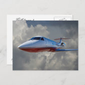 GULFSTREAM 3 IN CLOUUUES POSTKARTE (Vorne/Hinten)