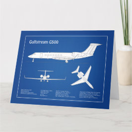 Gulfstream G500 - Flugzeugkonzepte ABD Dankeskarte