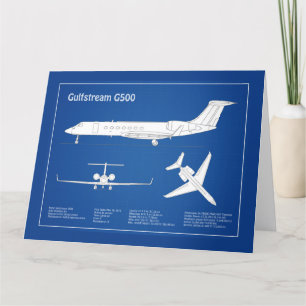 Gulfstream G500 - Flugzeugkonzepte ABD Dankeskarte