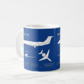 Gulfstream G500 - Flugzeugkonzepte ABD Kaffeetasse (Vorderseite Links)