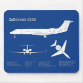 Gulfstream G500 - Flugzeugkonzepte ABD Mousepad (Vorne)