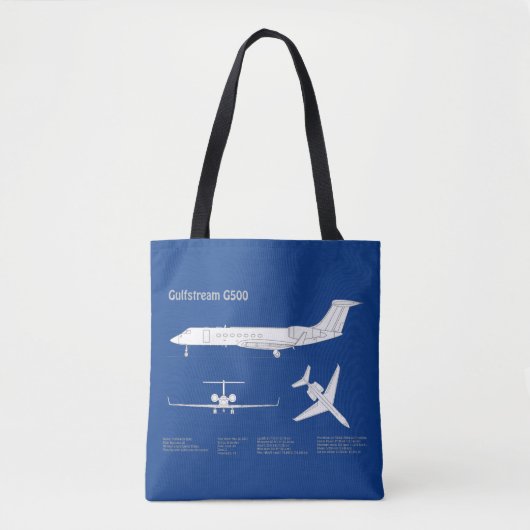 Gulfstream G500 - Flugzeugkonzepte ABD Tasche (Vorderseite)