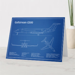 Gulfstream G500 - Flugzeugkonzepte AD Dankeskarte