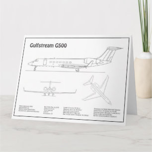 Gulfstream G500 - Flugzeugkonzepte BD Dankeskarte