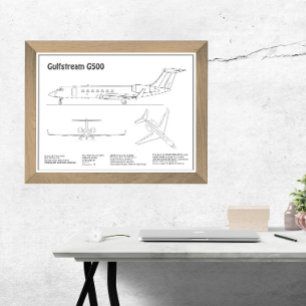 Gulfstream G500 - Flugzeugkonzepte BD Fotodruck
