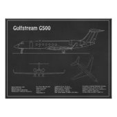 Gulfstream G500 - Flugzeugkonzepte PD Fotodruck (Vorne)