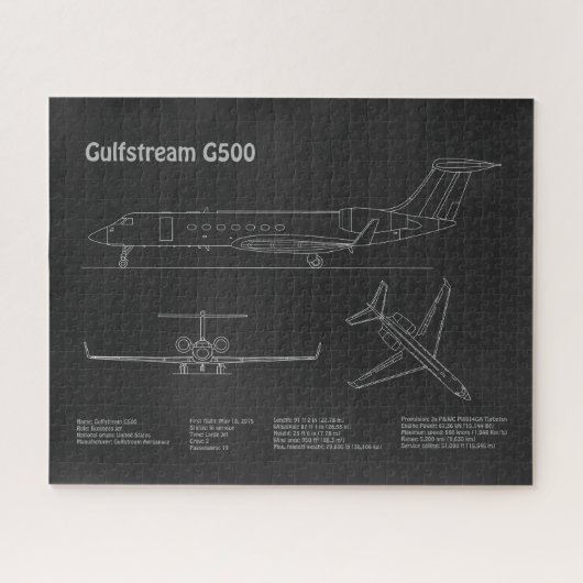 Gulfstream G500 - Flugzeugkonzepte PD Puzzle (Horizontal)