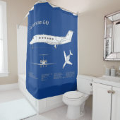 Gulfstream G-IV - Flugzeugkonzepte ABD Duschvorhang (Beispiel)