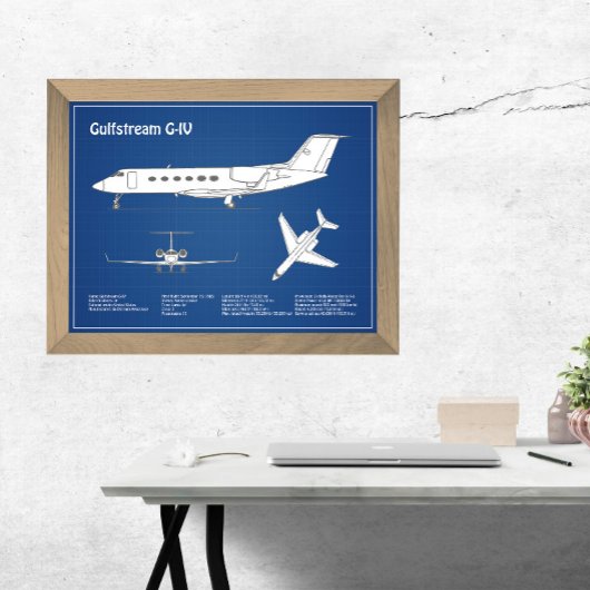 Gulfstream G-IV - Flugzeugkonzepte ABD Fotodruck