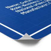 Gulfstream G-IV - Flugzeugkonzepte ABD Poster (Ecke)