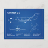Gulfstream G-IV - Flugzeugkonzepte AD Postkarte (Vorderseite)