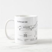 Gulfstream G-IV - Flugzeugkonzepte BD Kaffeetasse (Links)