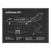 Gulfstream G-IV - Flugzeugkonzepte PD Fotodruck (Vorne)