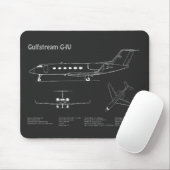 Gulfstream G-IV - Flugzeugkonzepte PD Mousepad (Mit Mouse)