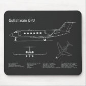 Gulfstream G-IV - Flugzeugkonzepte PD Mousepad (Vorne)