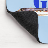 Gulfstream GIV Privatjet mit fett Typografie Mousepad (Ecke)