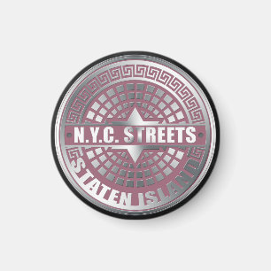 Gulkschachtdeckel Staten Island Magnet