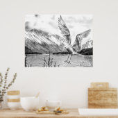 Gull and Mountains Poster (Küche)