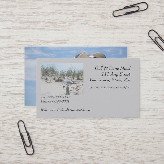 Gull auf der Post-Business-Karte Visitenkarte (Vorderseite/Rückseite Beispiel)