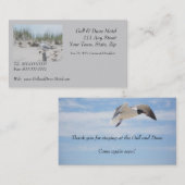 Gull auf der Post-Business-Karte Visitenkarte (Vorne/Hinten)