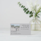 Gull auf der Post-Business-Karte Visitenkarte (Stehend Vorderseite)