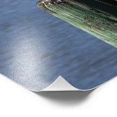 Gull auf Pilings Fotodruck (Ecke)