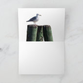Gull auf Pilings Karte (Innenseite)